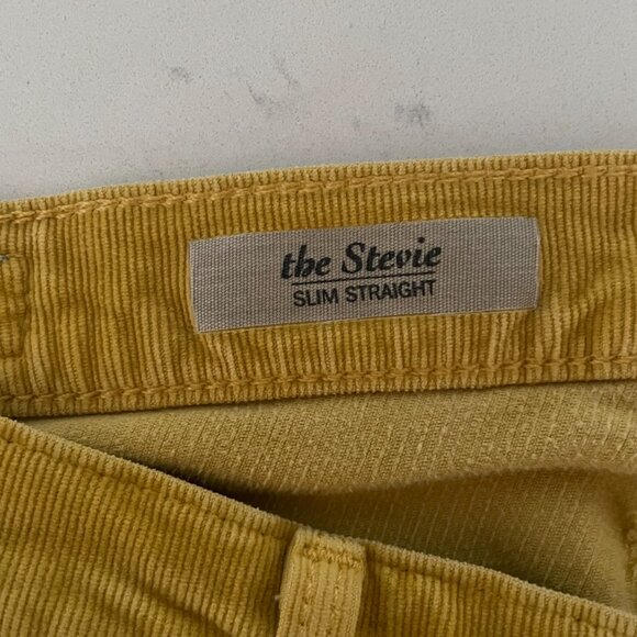 Anthropologie AG Adriano Goldschmied The Stevie Slim‎ Straight Leg Cords, 27R - Picture 7 of 8